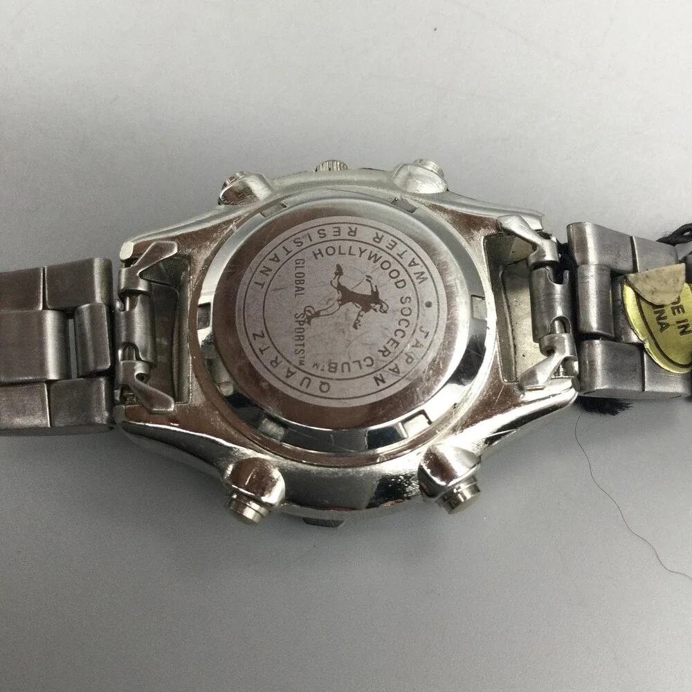 Hollywood Soccer Club Womens Watch 30mm Blue Dial Stainless New Battery 8